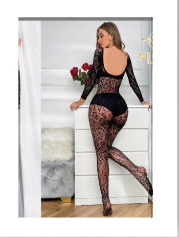 Lenceria Body Enterito Malla Sexy